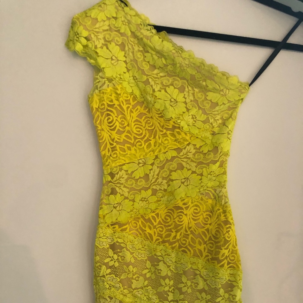 One shoulder mini dress